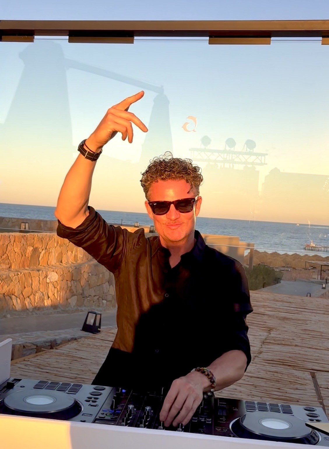 Mario Arend DJ sunset portrait